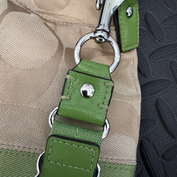 Coach Green and Tan Crossbody Bag - Picture 12 of 12